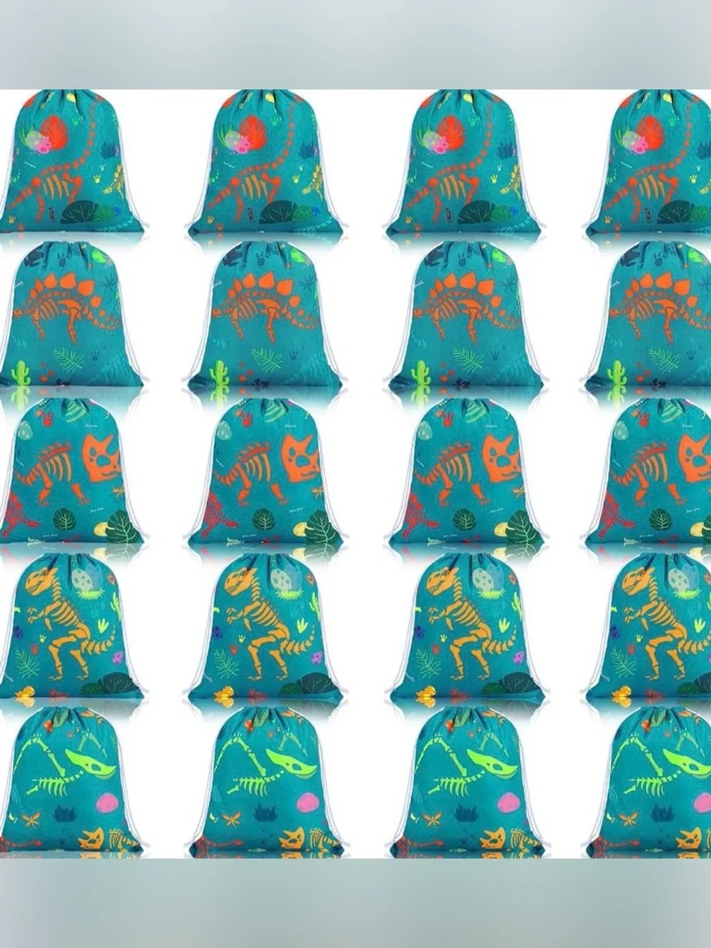 30 Dinosaur Drawstring Bags ALL NEW Perfect for kids, goodie bags